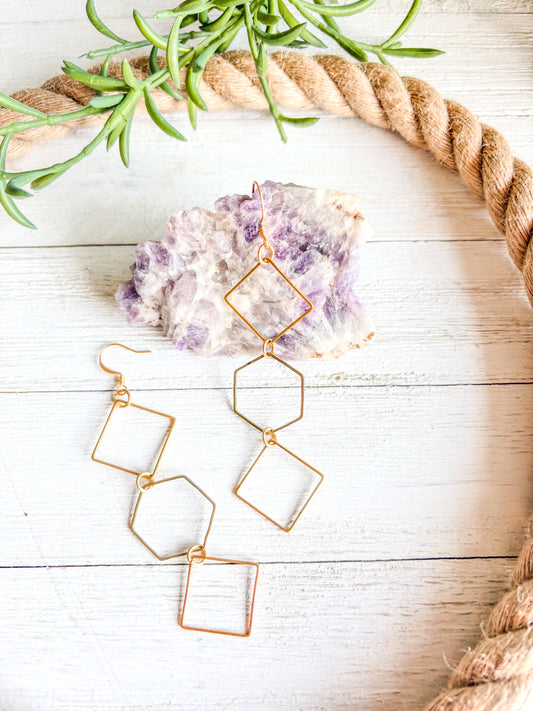 Gold Geometric Earrings